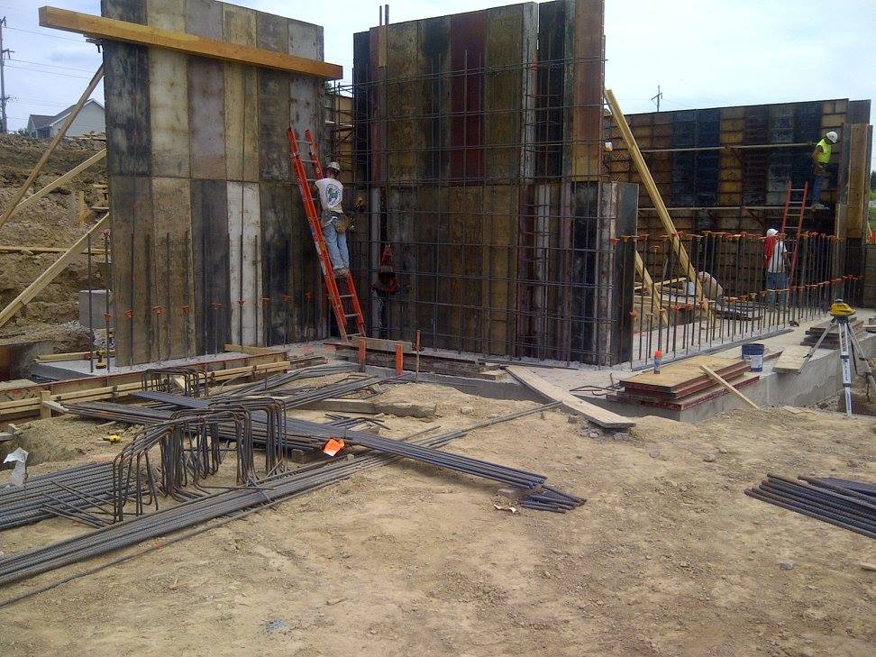 Foundation Walls at Hickory Grove School